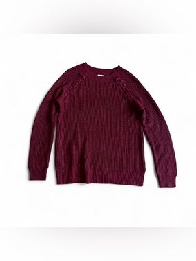Women's burgundy wine sweater